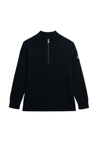SLOUCHY HALF ZIP - Trui - eclipse navy