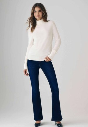 2 PACK - Blugi evazați - mid blue black