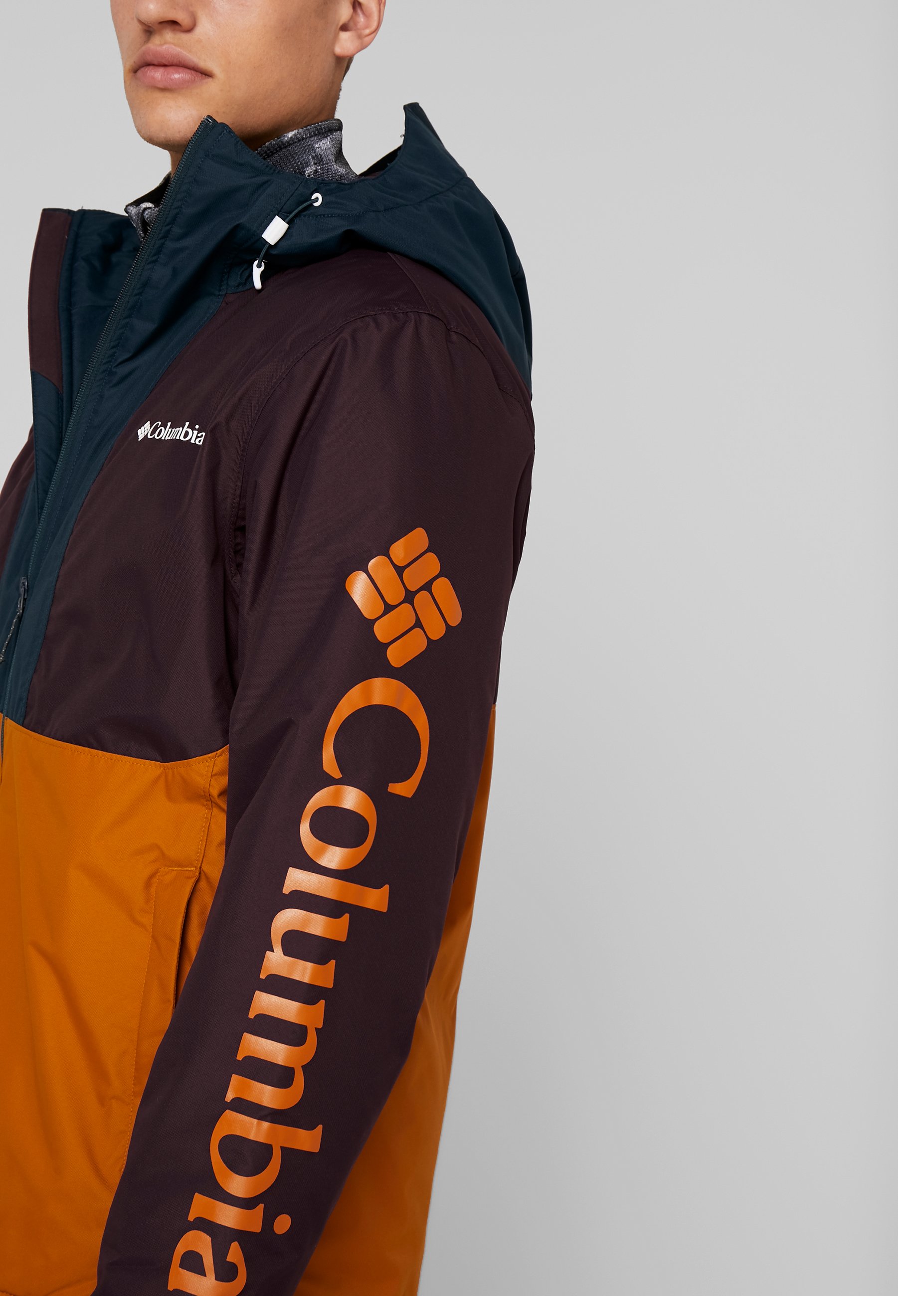 Columbia TIMBERTURNER JACKET Snowboard jacket burnished Columbia M TIMBERTURNER JACKET, Mountain Red Black