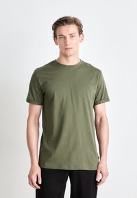 Les Deux - NØRREGAARD TONAL - Basic T-shirt - olive night Thumbnail Image 1