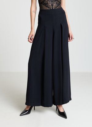 LUNGO UNITA - Pantalon classique - ultrablack