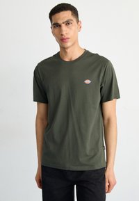 Dickies - MAPLETON - T-paita - olive green Pienoiskuva 1