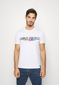 Carlo Colucci PRIDE UNISEX - T-shirts print - weiss