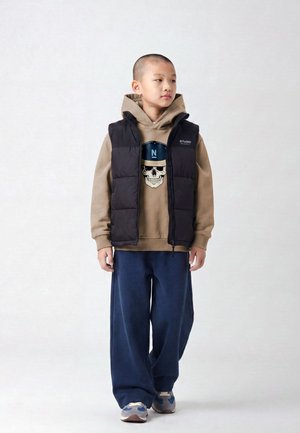Name it, NKMPLAGUNAS LS SWEAT WH UNB - Kapuzenpullover - fungi grey