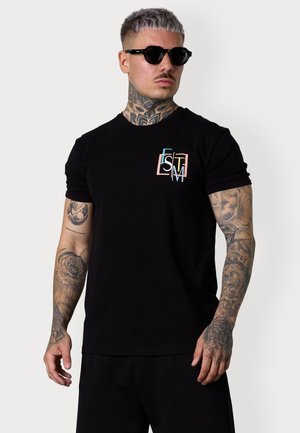 DECONSTRUCTED LOGO - T-shirt imprimé - black