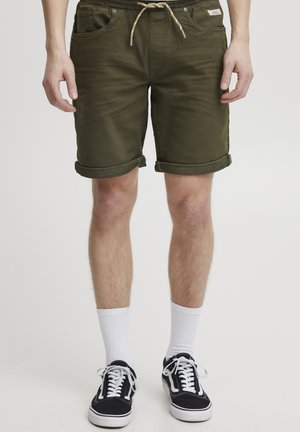 BHJOGG REGULAR FIT - Džinsa auduma šorti - forest night