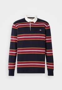 STRIPED HEAVY RUGGER - Poloshirts - evening blue
