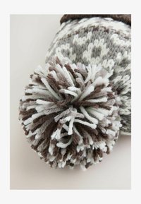 Niet geselecteerd, mocha brown fairisle