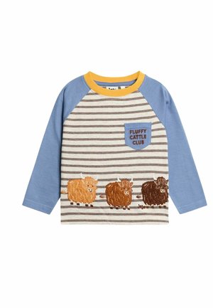 REGULAR FIT - APPLIQUÉ & EMBROIDERED  - Top s dlhým rukávom - blue highland cow