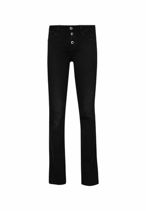 LIU JO WITH BUTTONS - Bootcut jeans - black