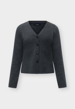 Vero Moda, VMMILLE LS V-NECK CARDIGAN NOOS - Ζακέτα - dark grey melange