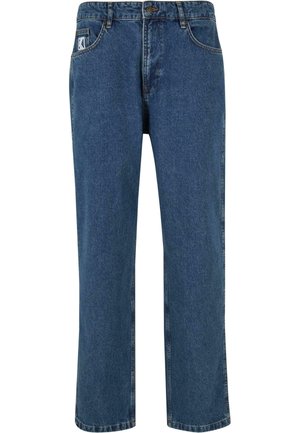 SMALL SIGNATURE BAGGY FIVE POCKET - Džíny Straight Fit - dark indigo