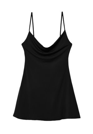 Stradivarius FLOWING NECKLINE - Koktejlové šaty / šaty na párty - black