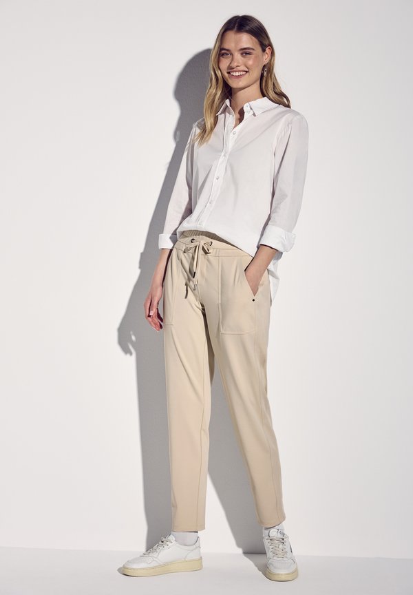 Stoffhose - beige