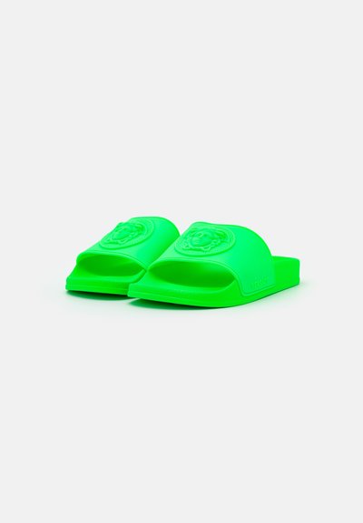 Versace SLIDES UNISEX - Mulas - fluo green