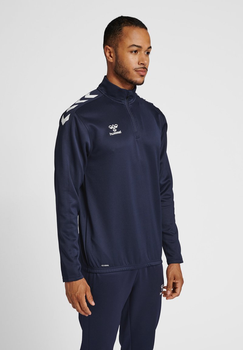 Hummel - HMLCORE HALF ZIP POLY - Sweatshirt - marine, Vergrößern