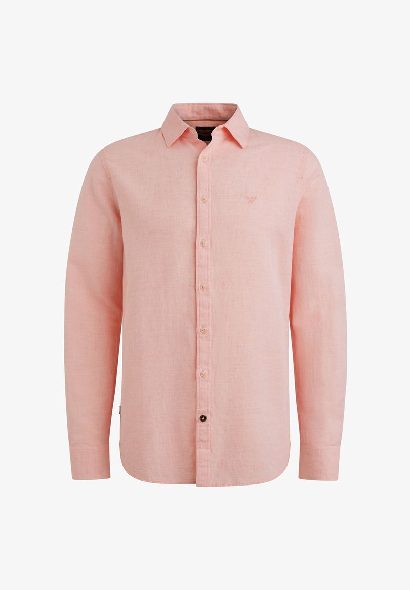 Chemise à manches longues en satin de soie pour homme - Style décontracté et formel - Rose uni et blanc, 1501, S Chemise à manches longues en satin de soie pour homme - Style décontracté et formel - Rose uni et blanc, 1501, S
