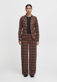 ICHI IHKATE - Pantalon classique - total eclipse checko jaquard