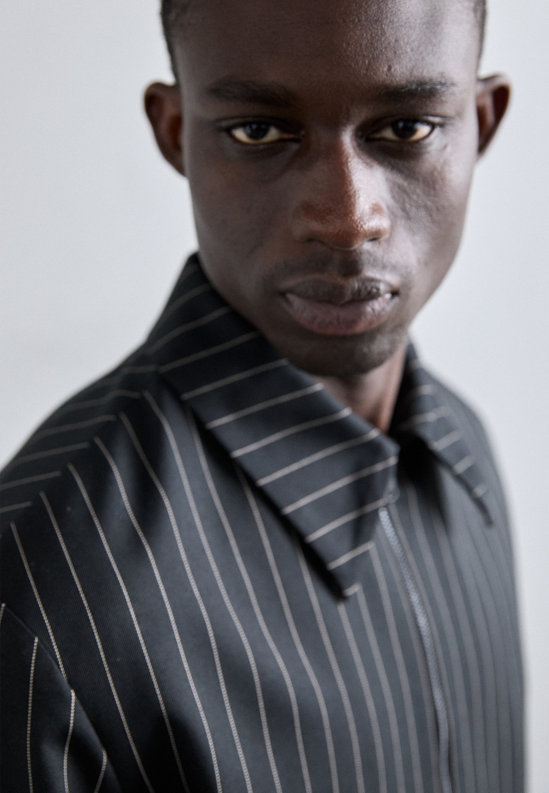 J.LINDEBERG PARKE PIN STRIPE JACKET - Summer jacket - black