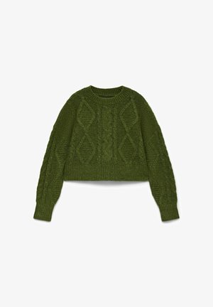 Vero Moda, KNITTED PULLOVER VMCHER KNITTED PULLOVER - Pullover - sphagnum