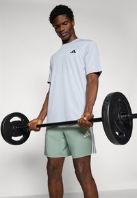 adidas Performance TRAIN ESSENTIALS - T-skjorte til trening - halo silver-coloured/black