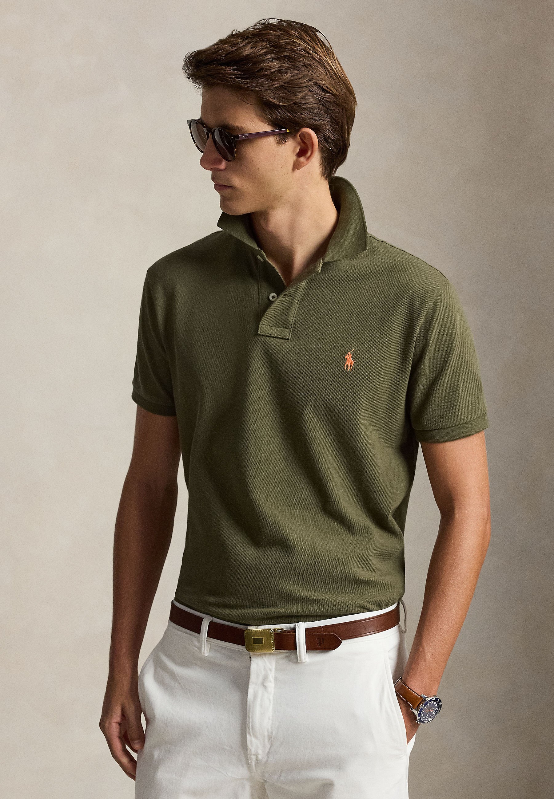 Polo Ralph Lauren THE ICONIC POLO SHIRT - Poloshirt - canopy olive