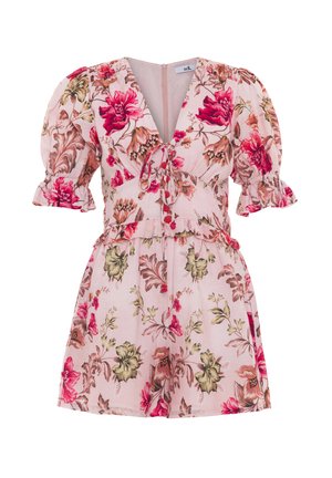 adL FLOUNCED WAIST SHORT - Buksedragter - printed pink