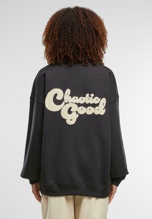 DEF CHAOTIC GOOD  - Sweatshirt - jet black
