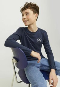 Jack & Jones Junior ESWIFT TEE NOOS  - Topper langermet - navy blazer
