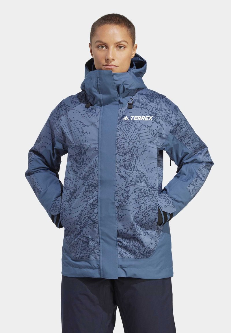 adidas Performance W RST 2L GRA J Snowboard jacket steel legend ink