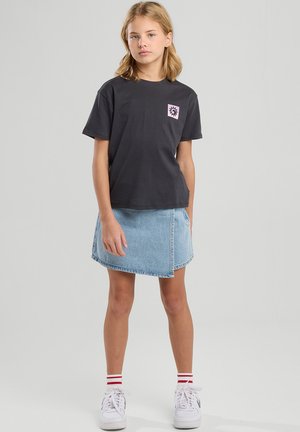 ELISSA - Camiseta estampada - dull black