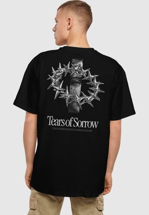 TEARS OF SORROW HEAVY - Print T-shirt - black