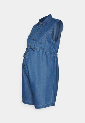 ONLY MATERNITY, OLMMILEN PLAYSUIT  - Combinaison - medium blue denim