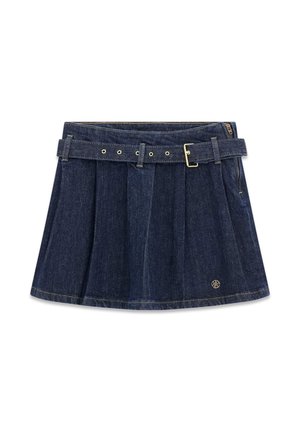 Guess, MINI PLISSIERTER JEANSROCK - Pliceret nederdel /Nederdele med folder - dunkelblau