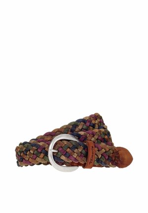 MIT SCHLIESSE IN POLIERTEM SILBER - Cinturón trenzado - multicolor