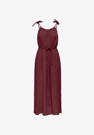 JDY, KLEID JDYLIVA LANGES KLEID - Maxi-jurk - maroon banner