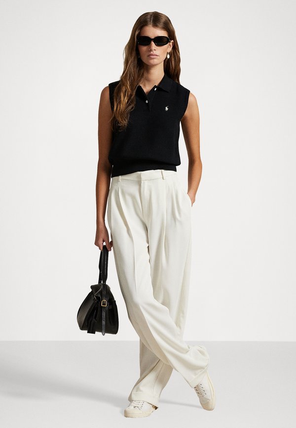 COTTON CROPPED SLEEVELESS POLO JUMPER - Jumper3