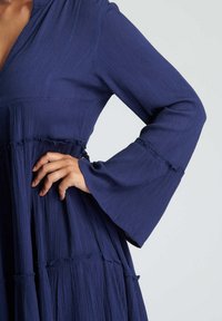South Beach TIERED DRESS - Jurk - navy