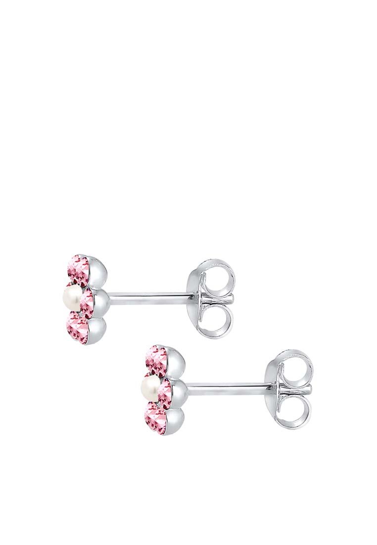 Elli Orecchini Donna A Forma Di Fiore Ritagliato - Argento Sterling 925, Fatti A Mano, Design Moderno
