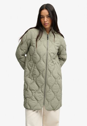 Superdry & Co, SUPERDRY LONGLINE ONION QUILT LINER JACKET.. - Wintermantel - light khaki green