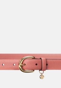 Lauren Ralph Lauren CHARM CROSSHATCH LEATHER BELT - Vöö - pink mahogany