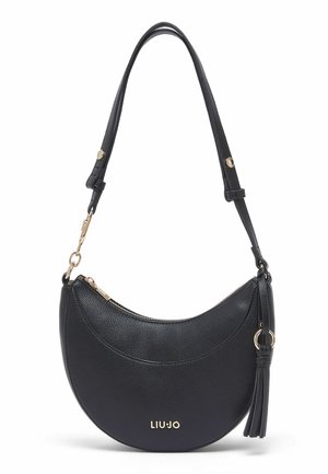 MEDIUM HOBO WITH CHARM - Kézitáska - black