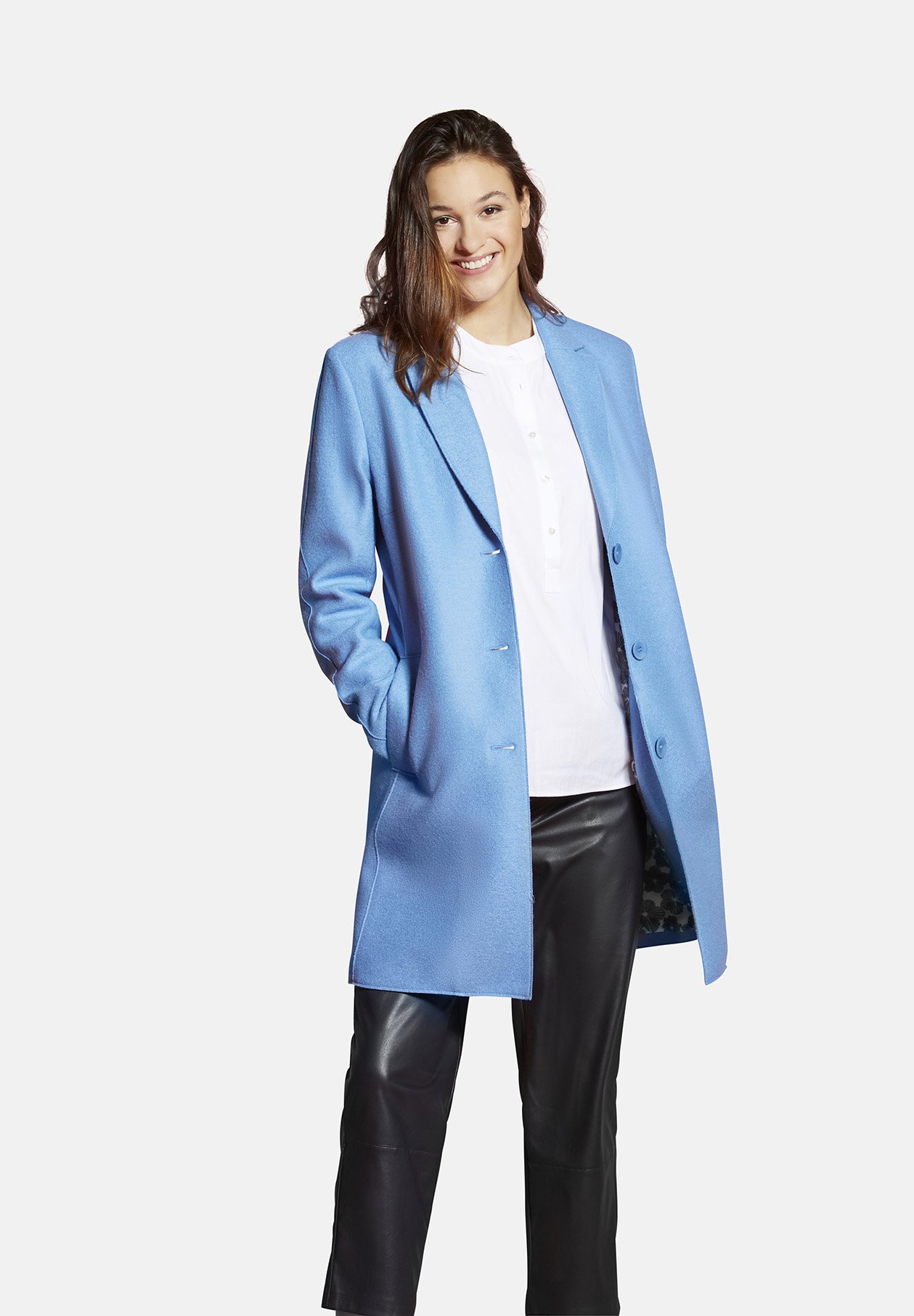 zalando damen mantel blau