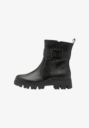 Tamaris Členkové čižmy na platforme - black nappa