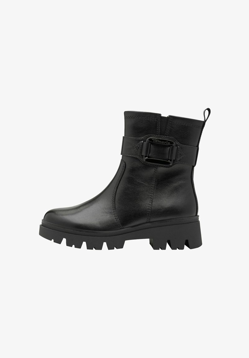 Tamaris Platåstövletter - black nappa