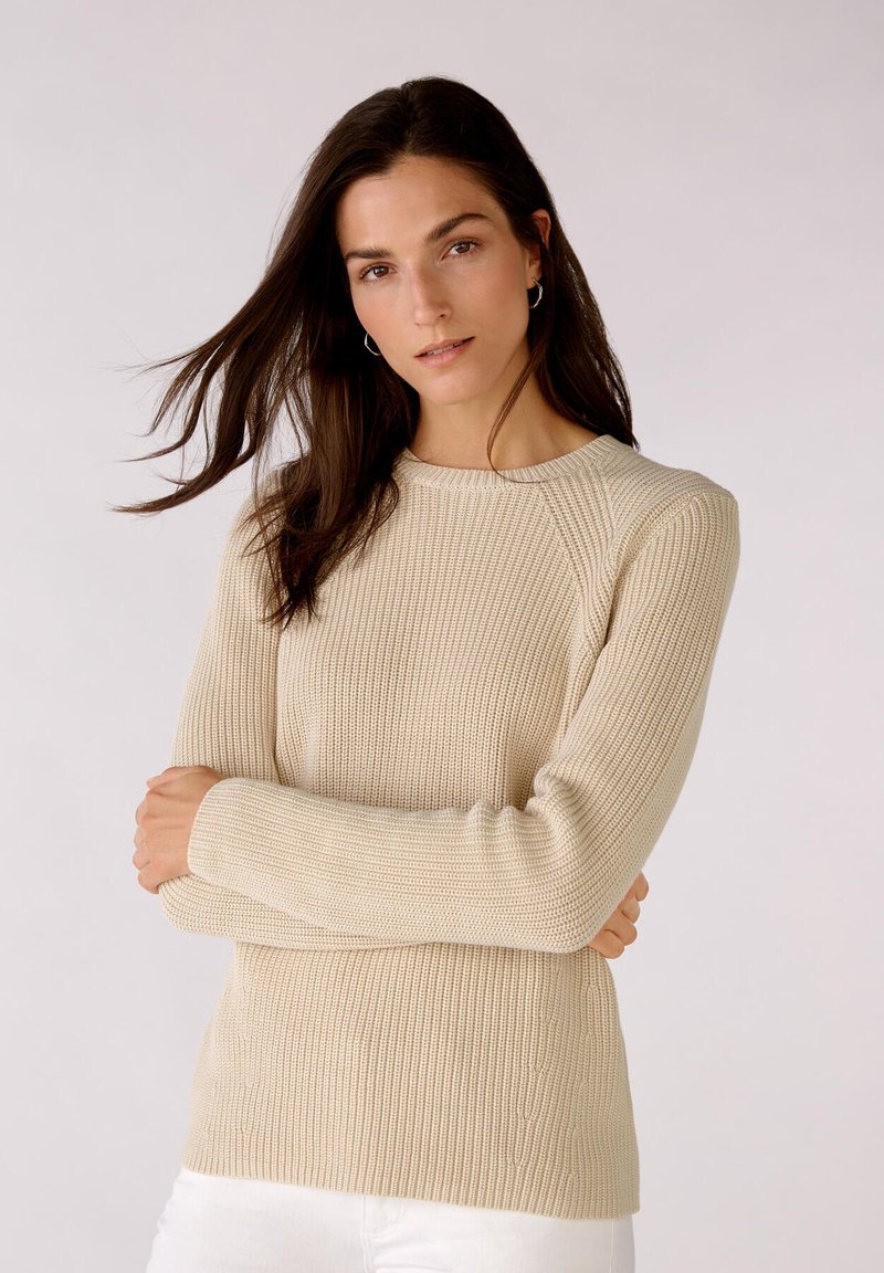Damen Strickjacken | Oui AUS Strickpullover oat meal/beige - MJ22580 Damen Strickjacken | Oui AUS Strickpullover oat meal/beige - MJ22580