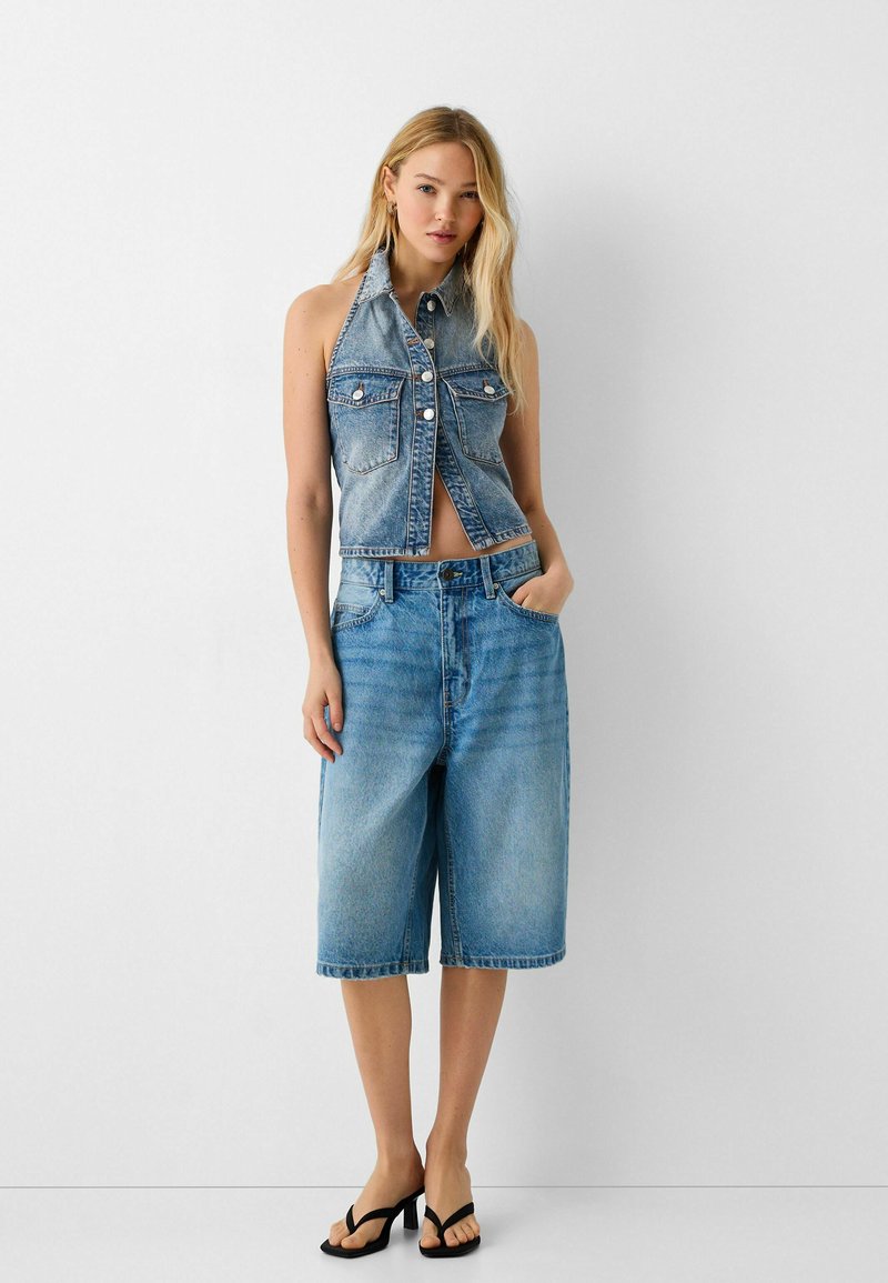 Bershka Overhemdblouse lichtblauw