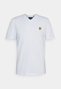 Lyle & Scott - V NECK - Pamata T-krekls - white Miniatūras attēls 1