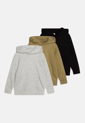 UNISEX 3 PACK  - Huppari - mottled light grey/olive/black