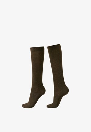 Calzedonia GEMUSTERTE KNIESTRÜMPFE - Calcetines hasta la rodilla - black